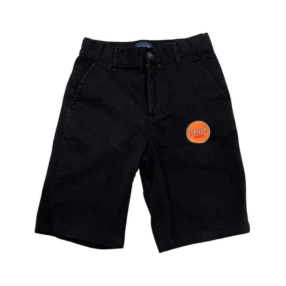 New with‎ Tags The Children’s Place Boys Black Stretch Adjustable Waist Shorts 8