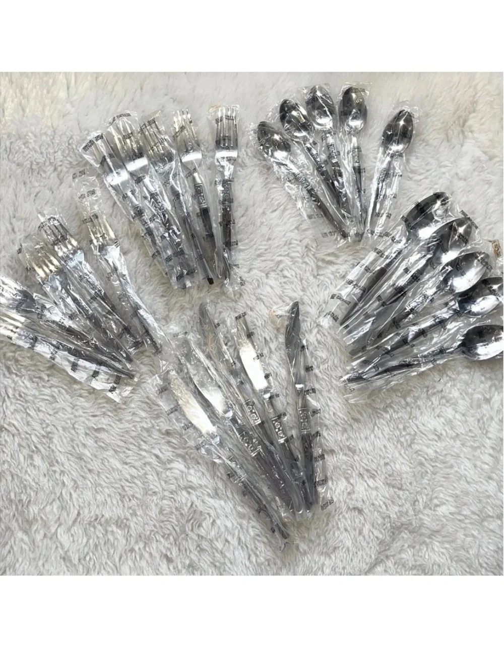 5 complete sets Vintage EKCO Eterna Floral Danish modern Style Flatware - NEW!