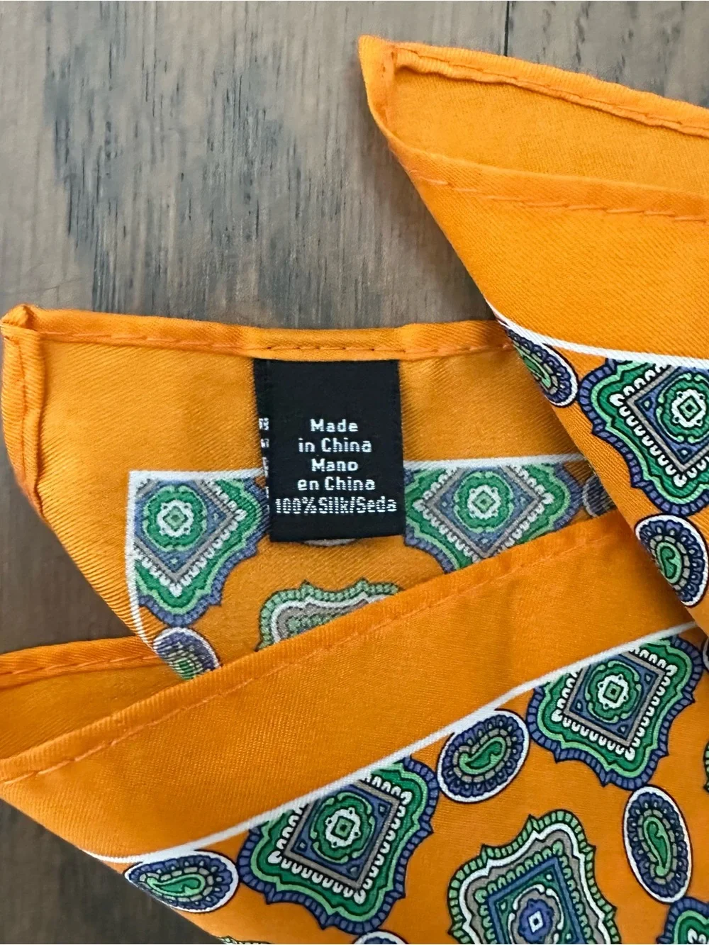 Vintage silk paisley