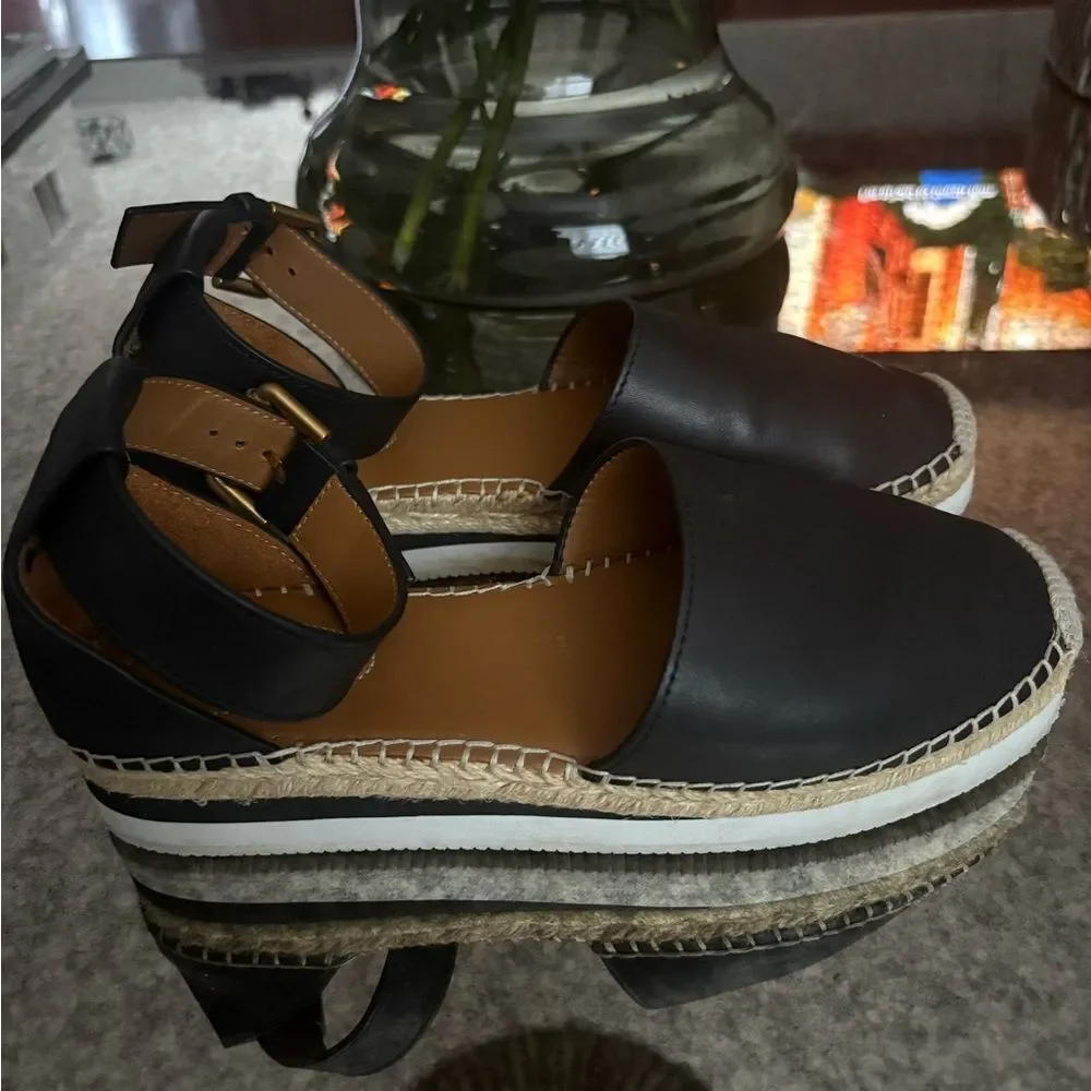 SEE BY CHLOÉ Black Glyn Espadrilles
