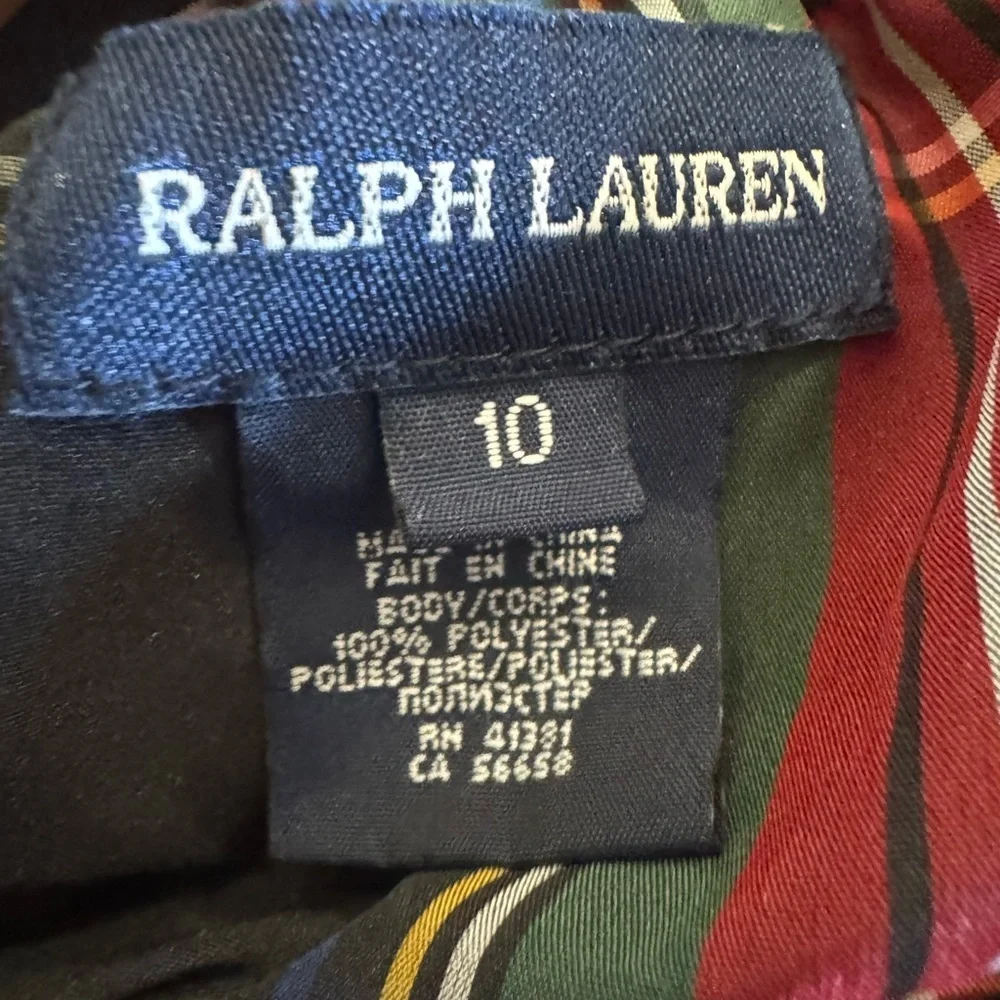 Ralph Lauren Plaid Ruffle Skirt - Red and Green
