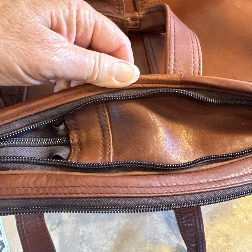 Tumi vintage brown
