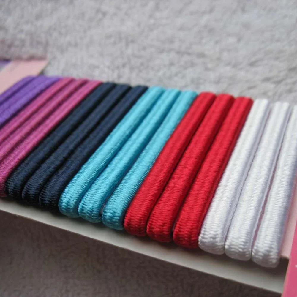 18 Goody Girls Ouchless Shiny Ponytail Hair Bands No Metal Elastic Ponytailers