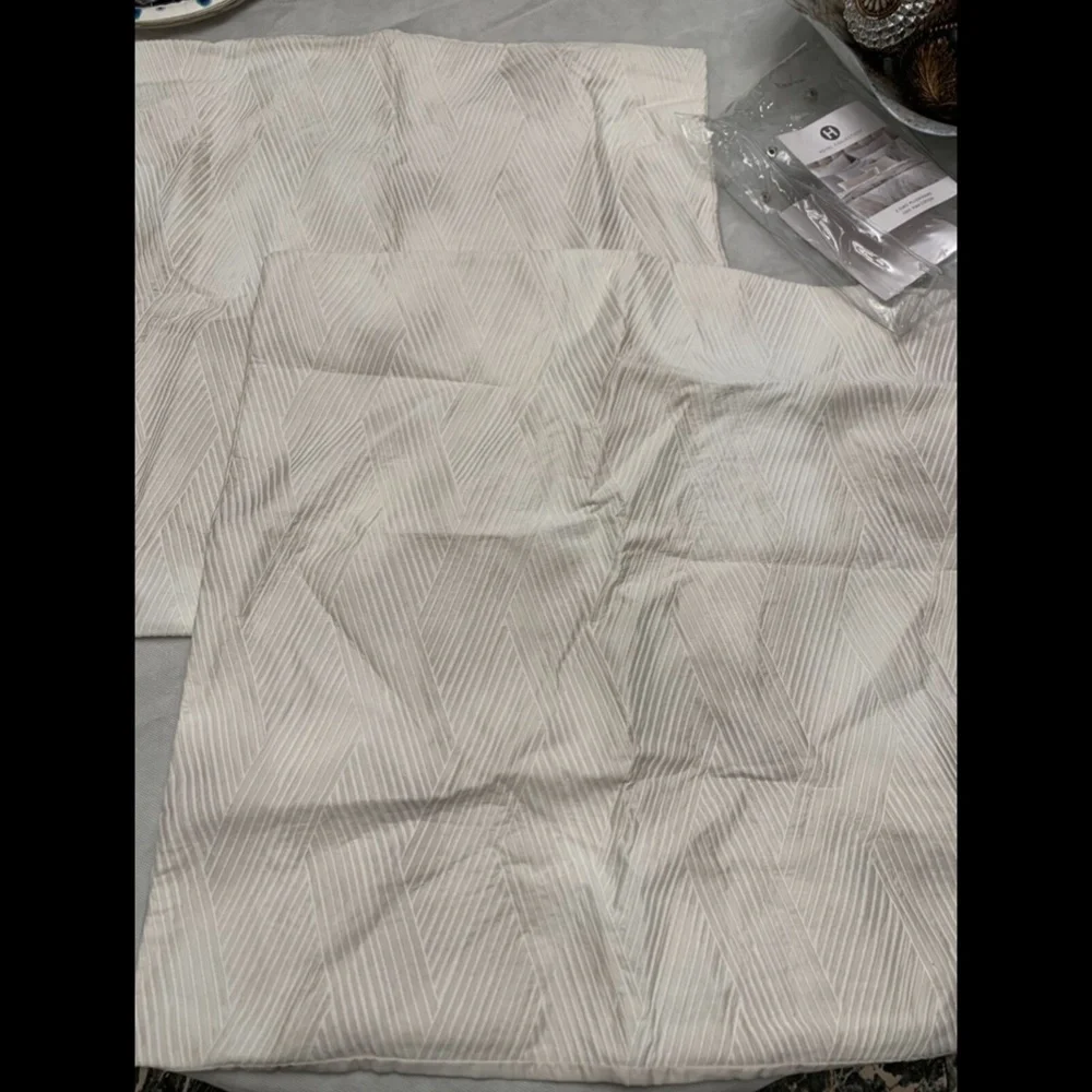 NIB‎ Hotel Collection Lateral Cotton (2) Euro European Pillow Sham