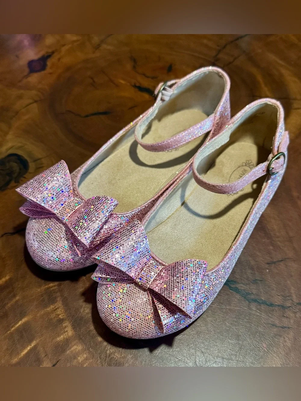 Joyfolie MIRIAM Flat in Blush with Bow