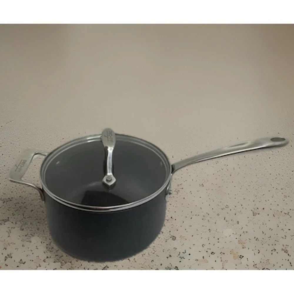 All-Clad 2.5 Qt Hard Anodized Aluminum Nonstick Sauce Pan & Tempered Glass Lid