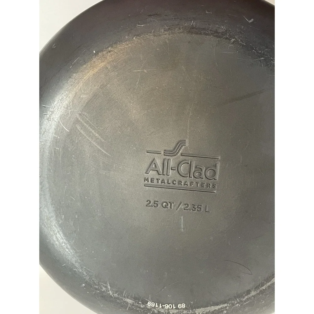 All-Clad 2.5 Qt Hard Anodized Aluminum Nonstick Sauce Pan & Tempered Glass Lid