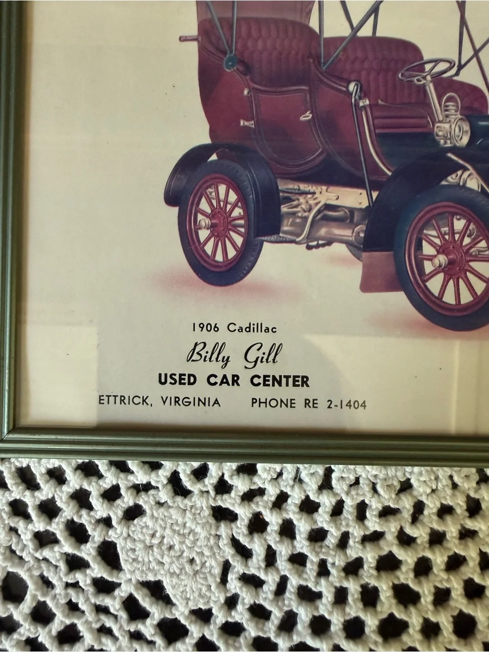 Vtg Billy Gill Used Car Sales Advertising Thermometer Ettrick Virginia