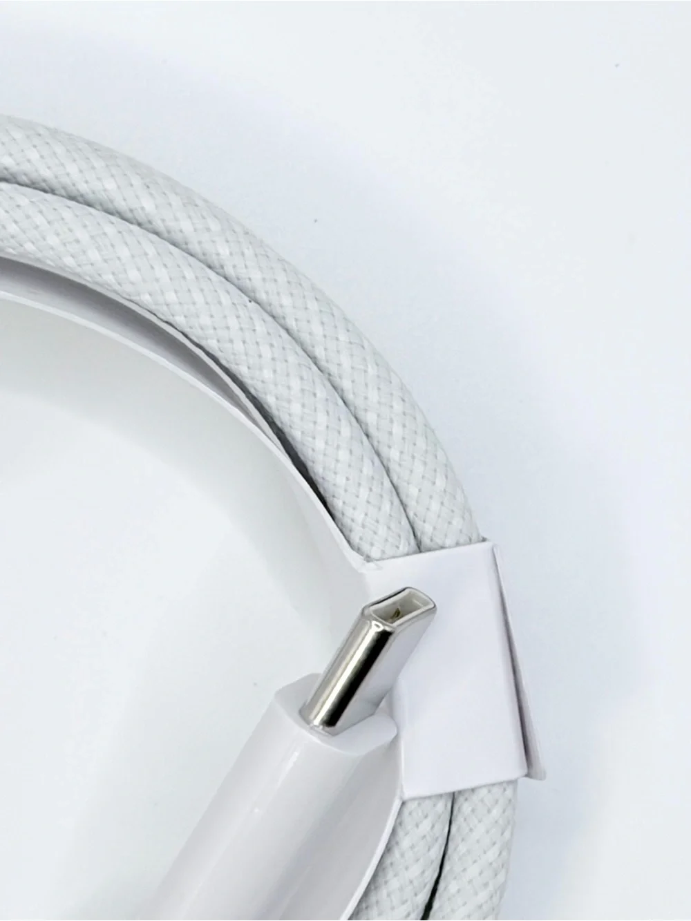 5-Pack Braided USB-C to USB-C 60W Fast Charging Cables 3.3FT White
