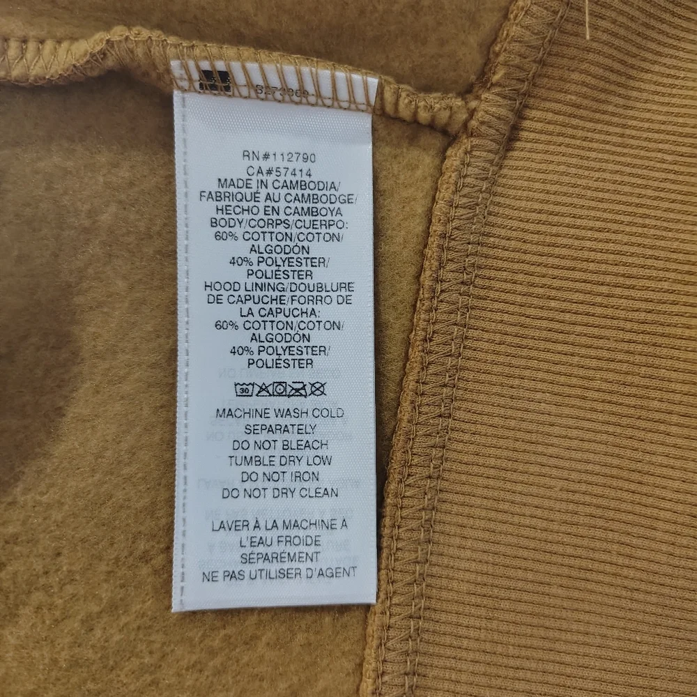 True Religion Men's Overlay‎ Logo Zip Hoodie Size XL Color Dijon