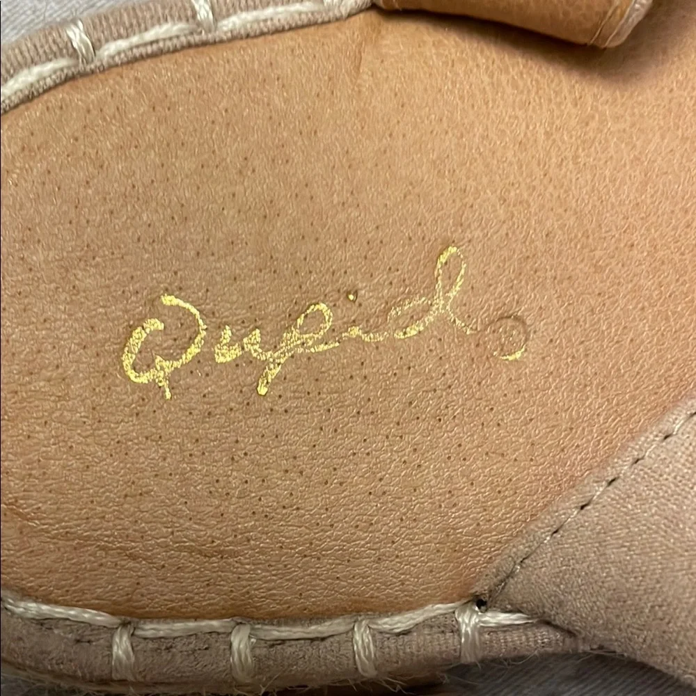 Qupid Cream Espadrille Sandals