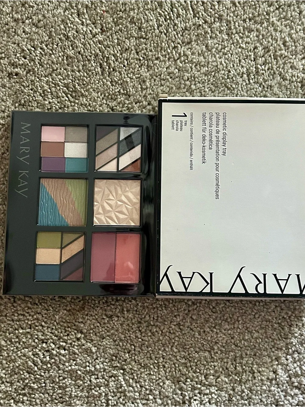 Mary Kay Eyeshadow & Highlight Palette - Pink, Green, Teal, Gold, Brown