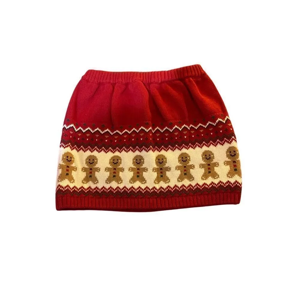 NWT Gymboree Christmas read Nate gingerbread skirt size 3T