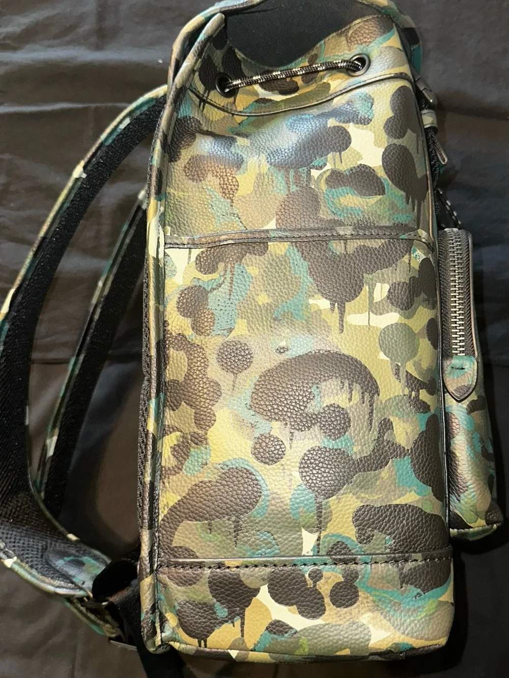 Coach leather backpack