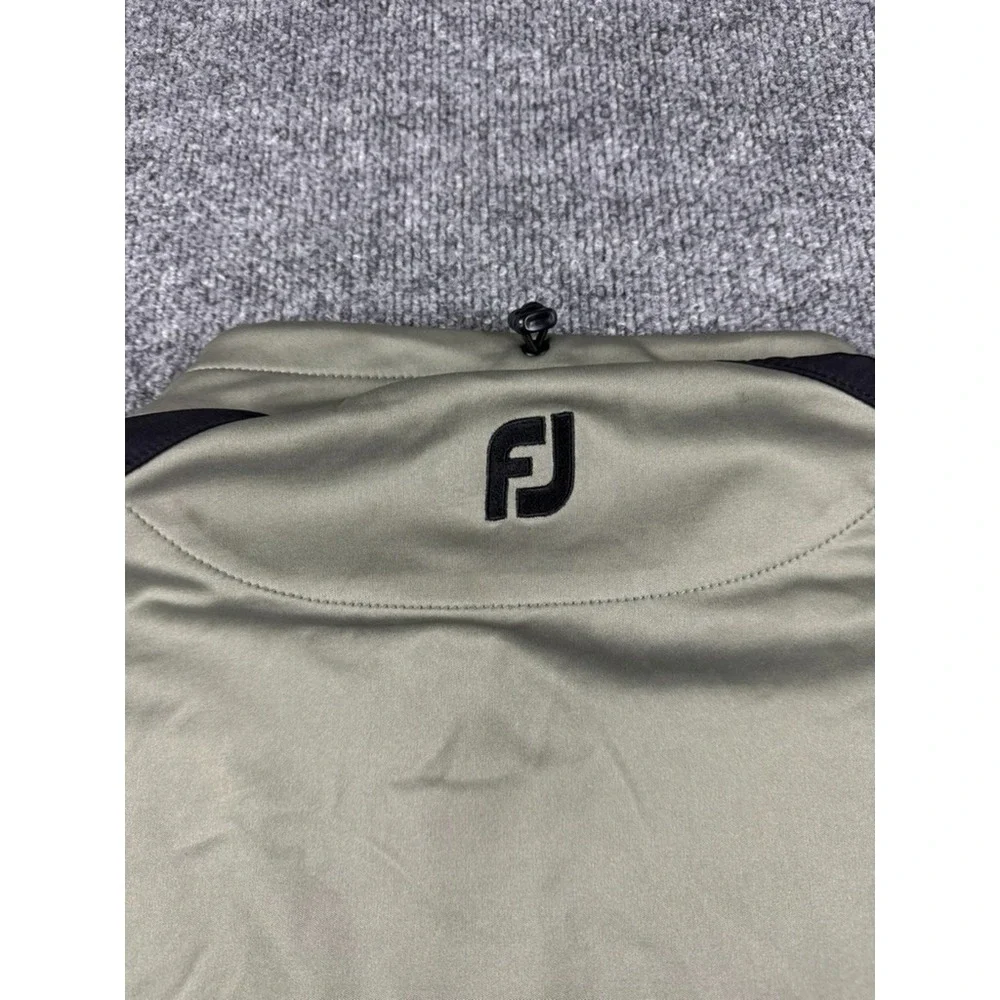 FootJoy Jacket Mens 2XL Beige Full Zip Pullover Soft Shell Golf Performance