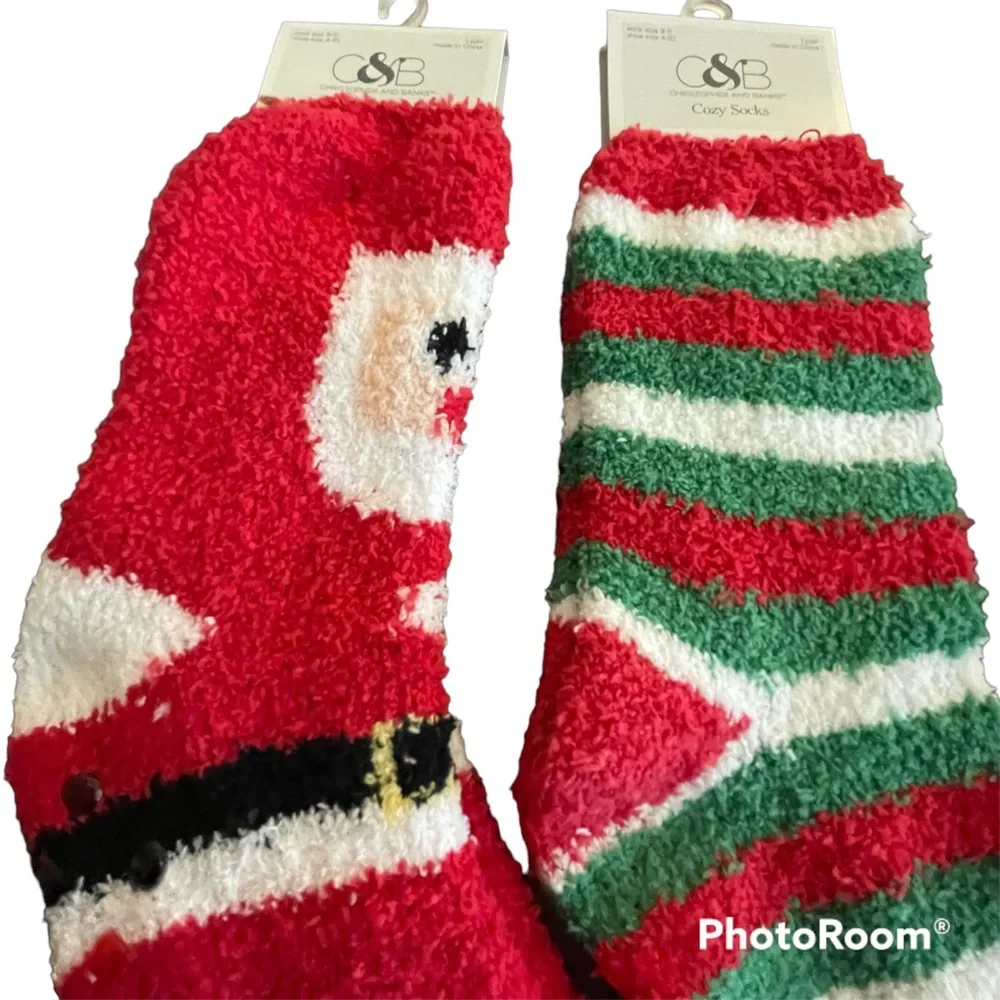NWT Christopher & Banks Holiday Socks - 3 pairs