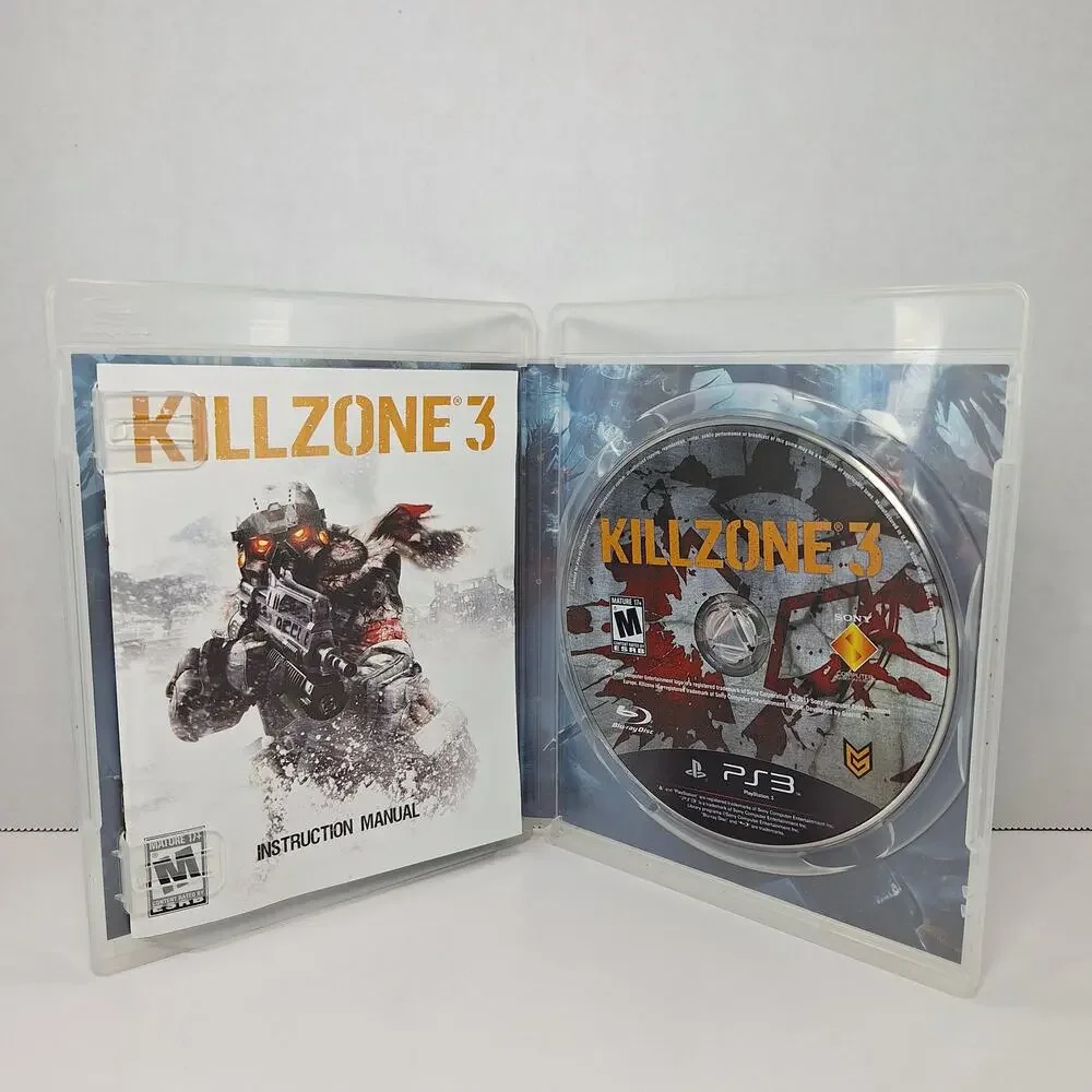 Killzone 2 & Killzone 3 Video Game Bundle With Case - Sony PlayStation 3 PS3