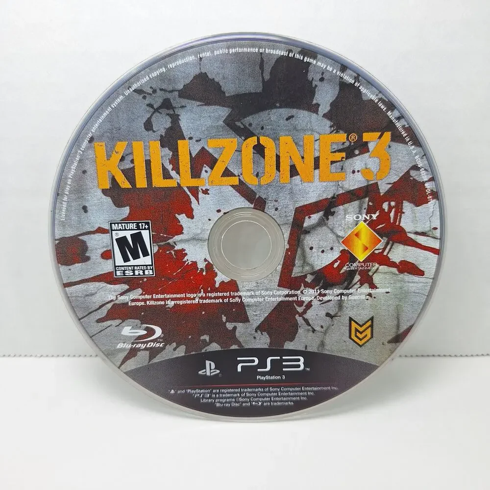 Killzone 2 & Killzone 3 Video Game Bundle With Case - Sony PlayStation 3 PS3