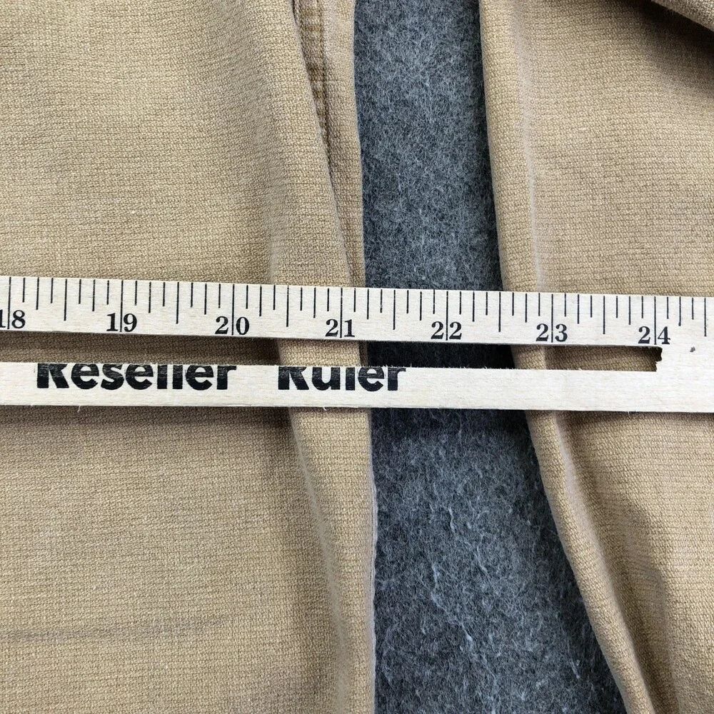 Vintage Banana Republic Shirt Mens Medium Beige Safari Long Sleeve Button Up