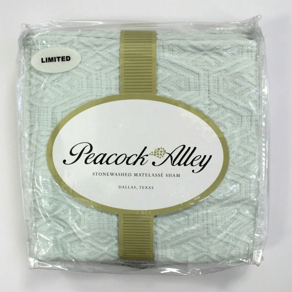 Peacock Alley One Stonewash Matelasse Cotton Sham
