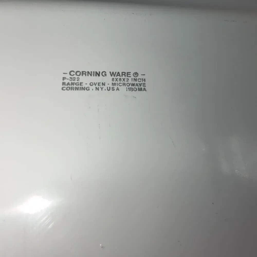 Corning Ware Blue Cornflower P-322 8x8x2 Square Baking Dish Casserole Pan