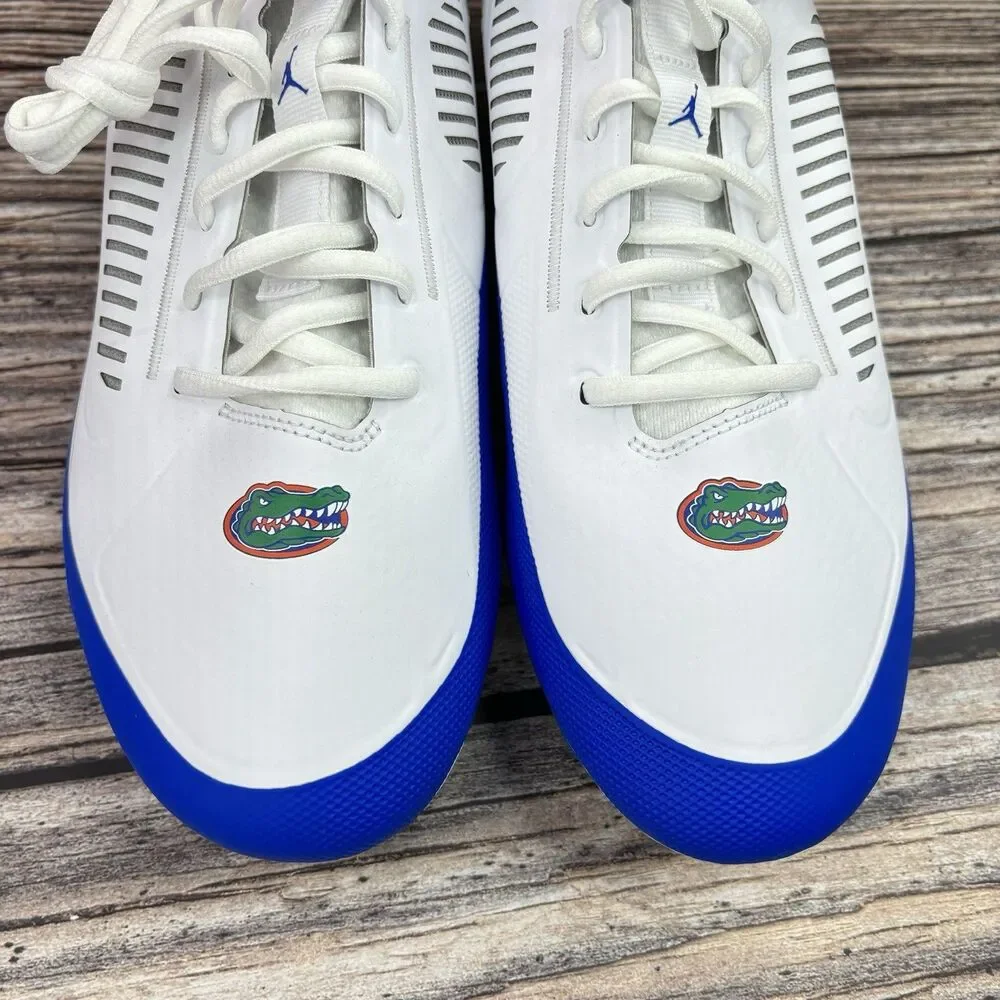 Size 12.5 Nike Jordan Vapor Edge Pro 2 Florida Gators PE Blue Football Cleats