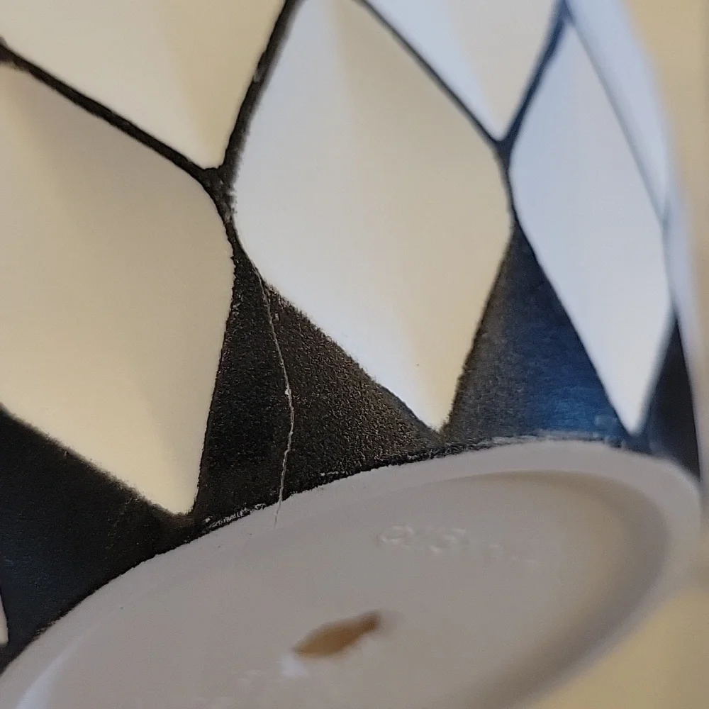 IKEA White and Black Ceramic Planter Trio