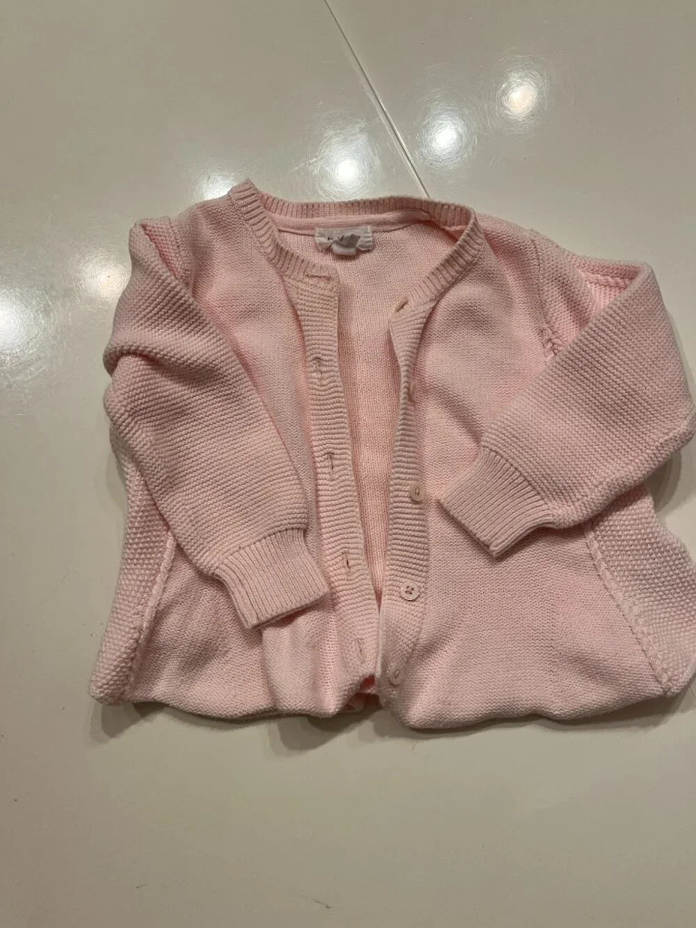Pink Cotton Cardigan for a Baby Girls 12 18M Button Front by Angel Dear