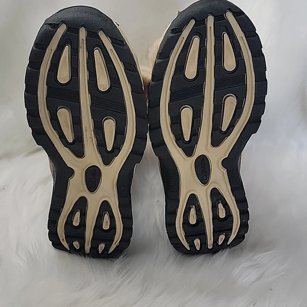 BEARPAW Kelly Youth Faux Leather Wool Blend Lining Lace Up Winter‎ Ankle Boots 1
