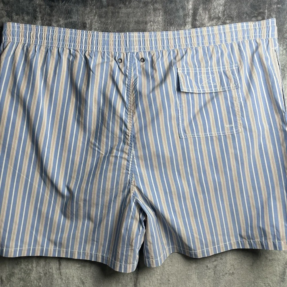 Polo By Ralph Lauren Men's 4XB Striped Lined Swim Trunks