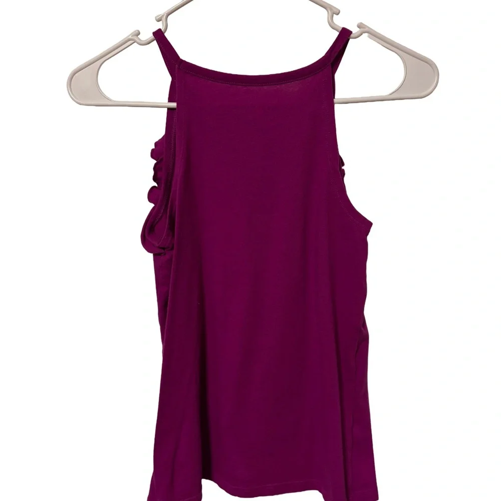 Girls Children’s Place Beautiful Purple Embroidered Tank Top 10/12