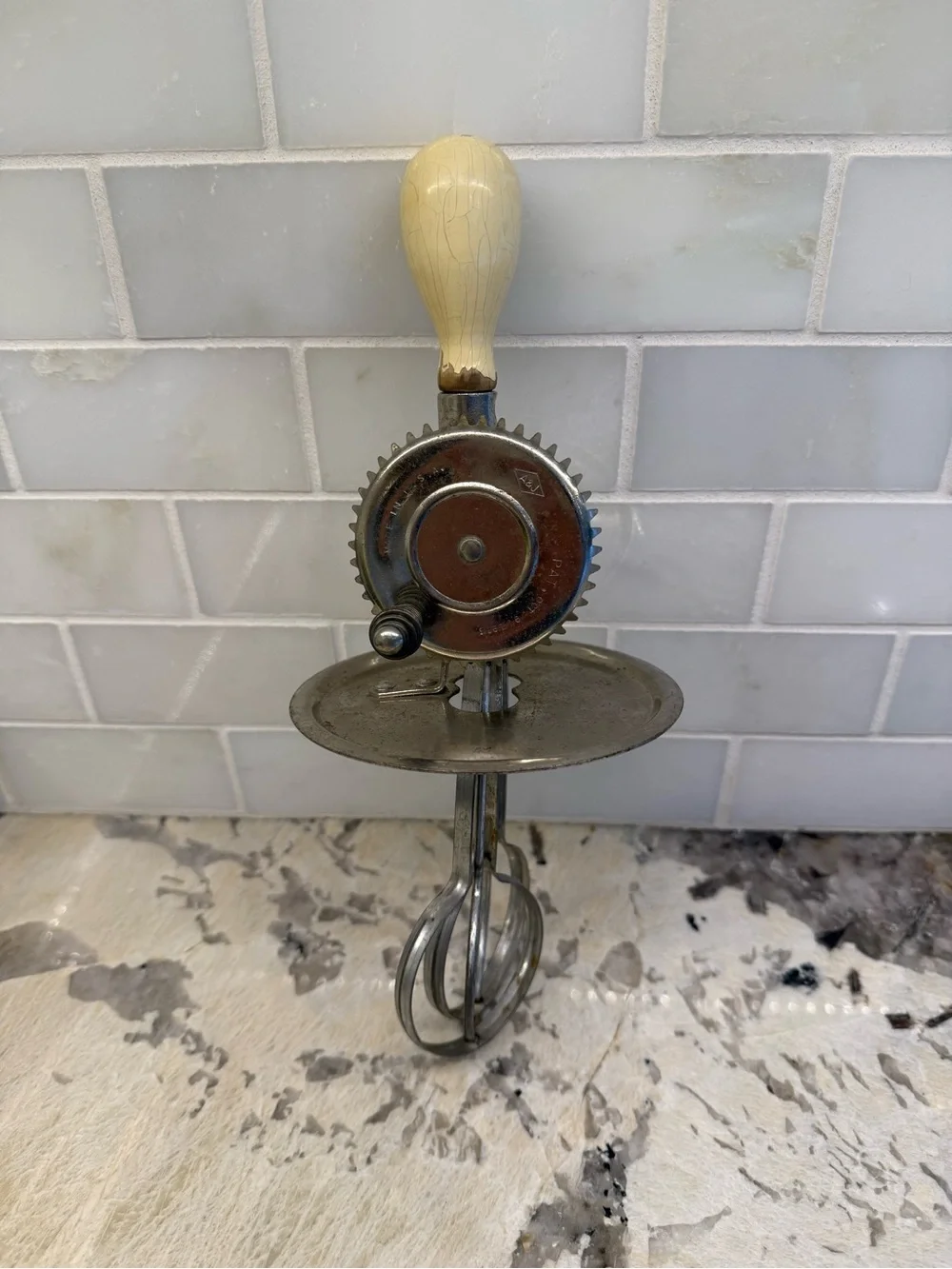 Vintage A&J Egg/Cream Beater