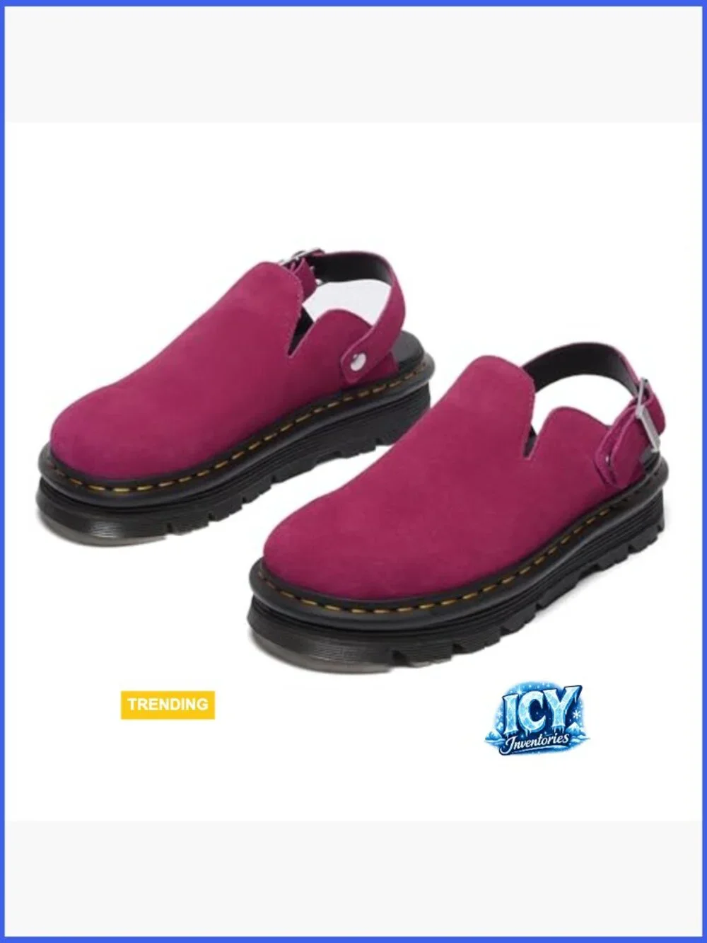 Suede Mule with Adjustable Sport/Rest Mode Strap