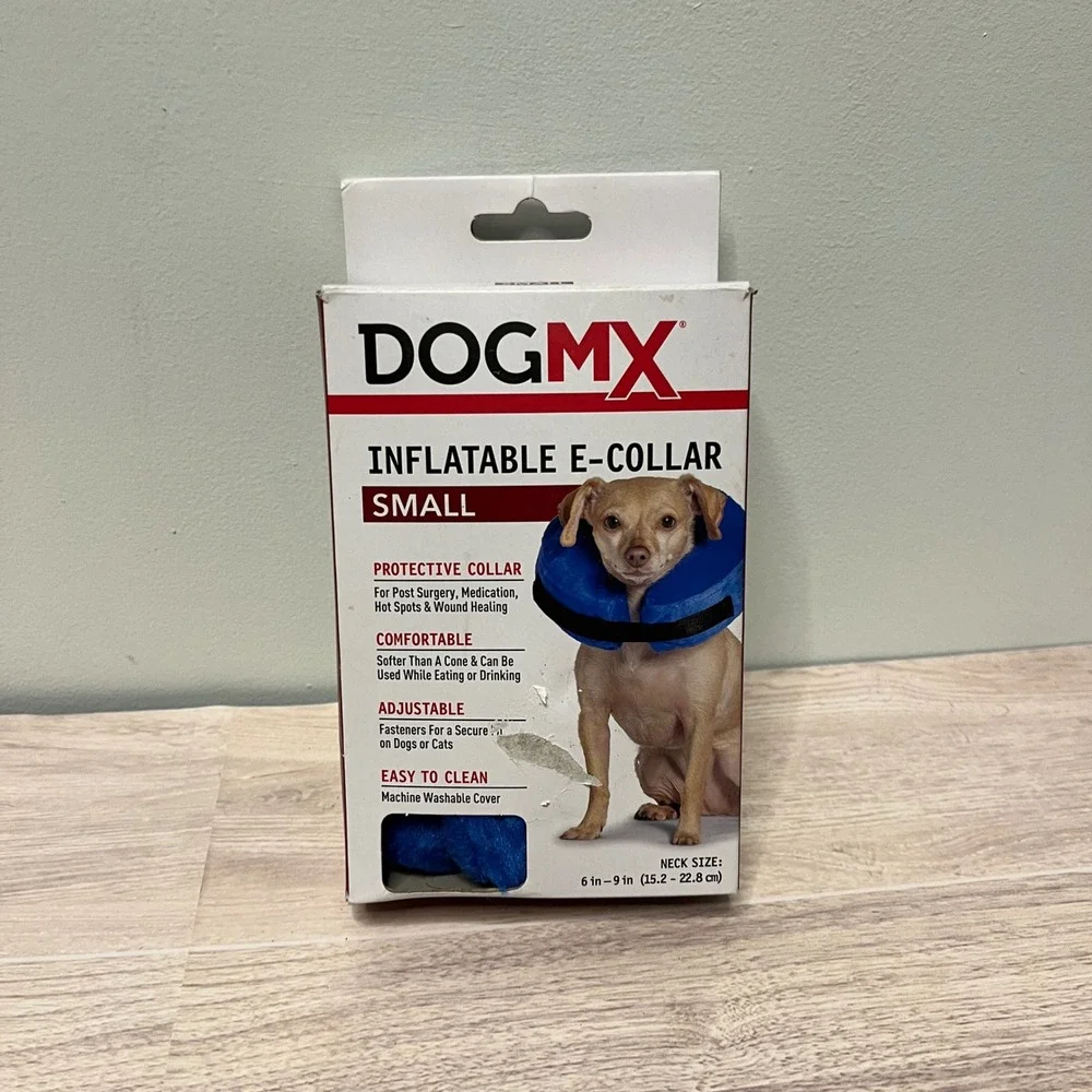 Dog‎ Small Inflatable E Collar Protective Soft Cone for Dogs 6-9 Inch Neck Size