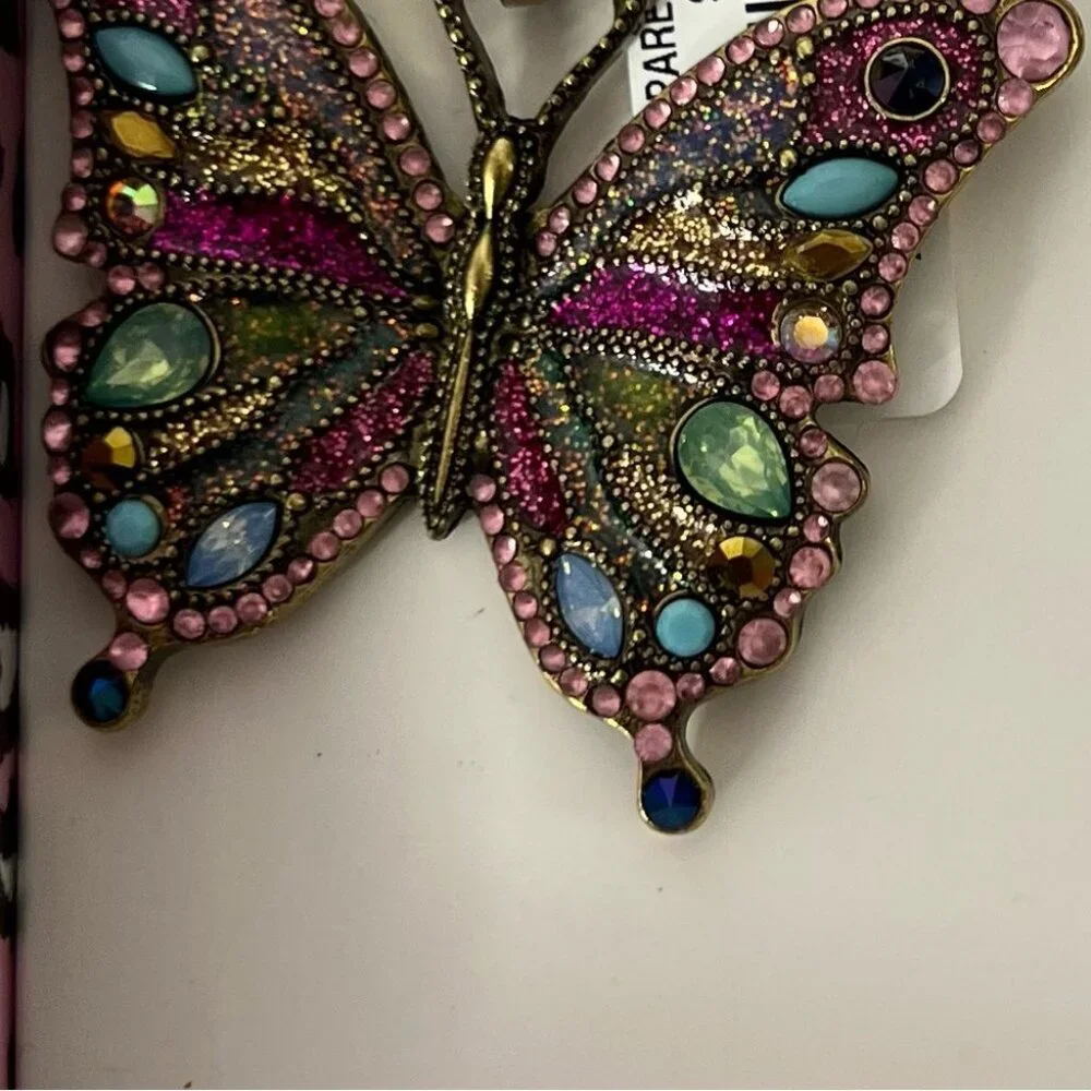 Betsey Johnson Multicolor Butterfly Jewelry Charm bag charm keychain bling