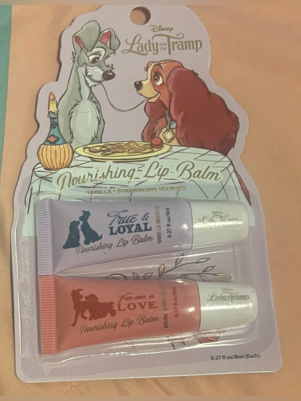 Disney Lady and the Tramp Lip Balm Duo - Lavender & Pink