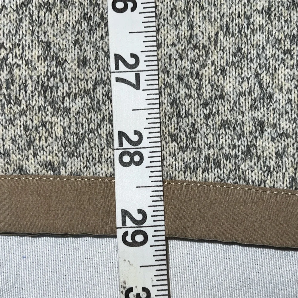 North Face size XL Beige Gray Tan half zip Sweater Knit pullover Outdoor Fleece