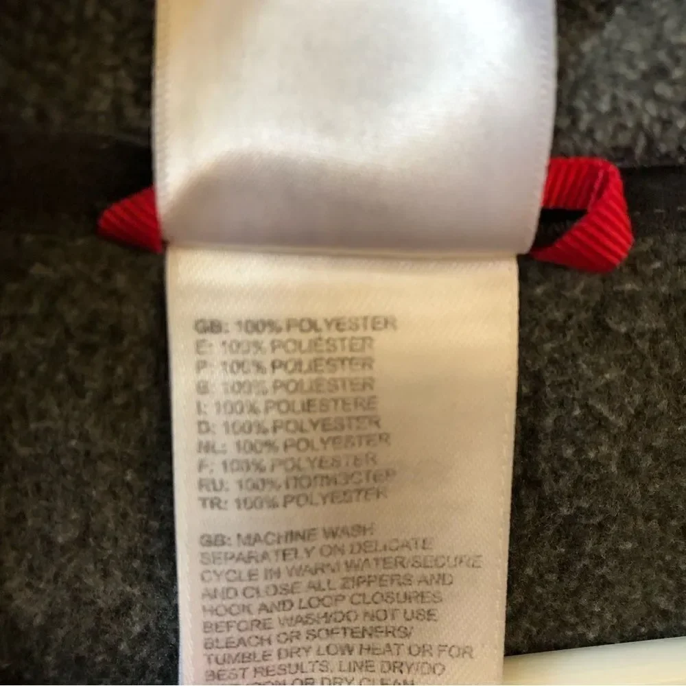 North Face Gray Fleece Quarter Zip