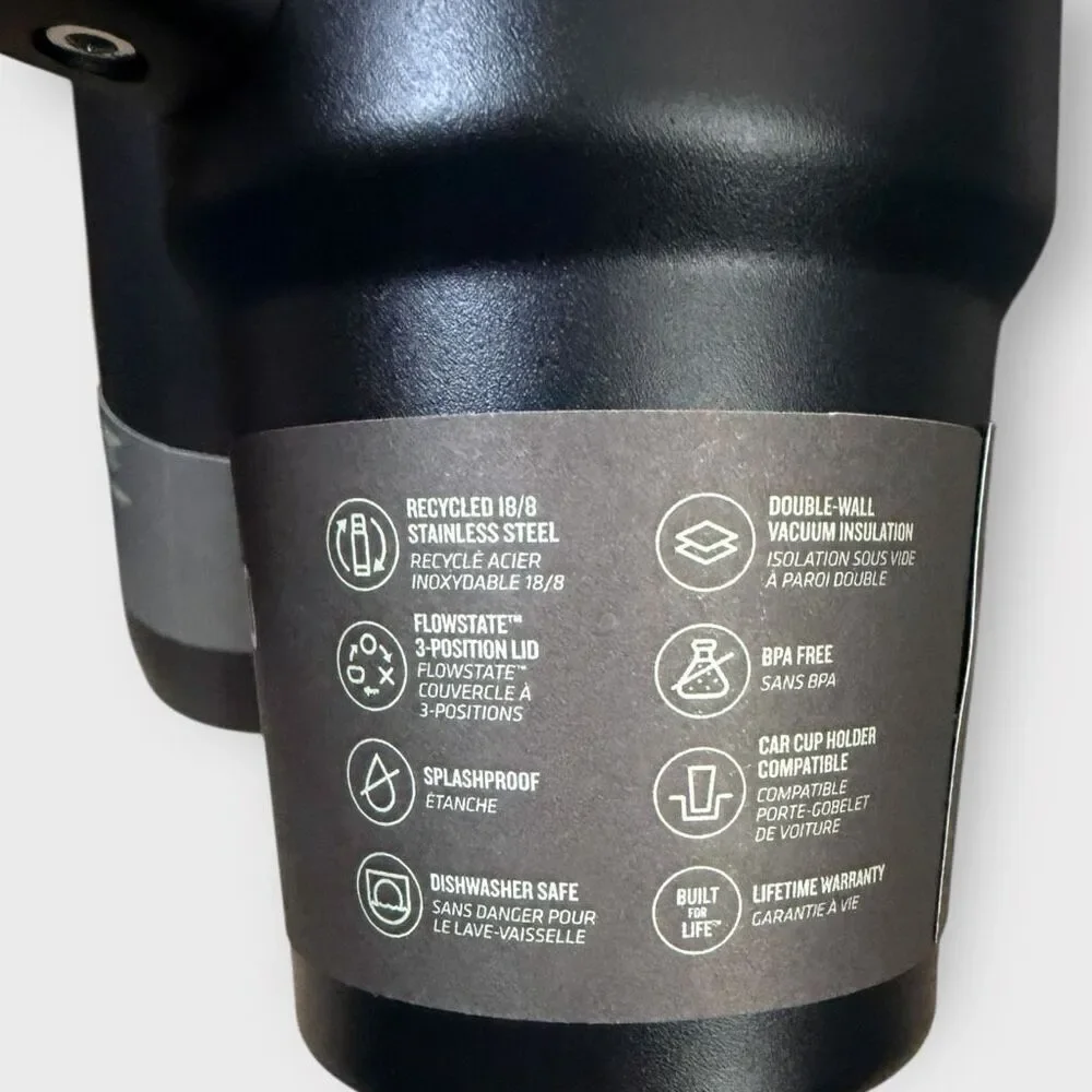 Stanley Black Chroma 20 oz All Day Slim Bottle /30 oz Quencher H2O Tumbler (c)