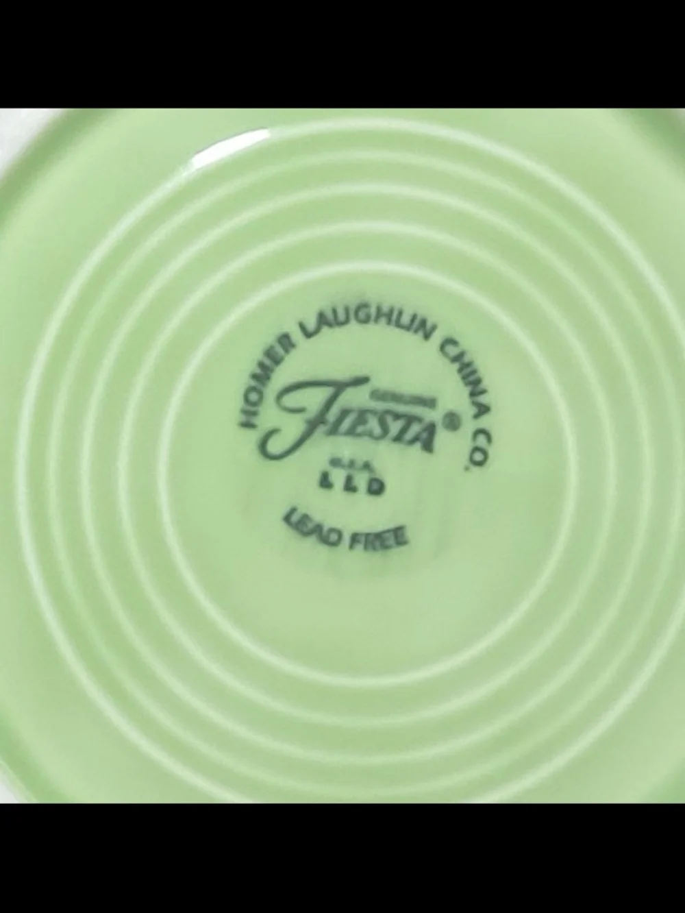 Vintage Fiesta Chartreuse Green Luncheon Plate 9