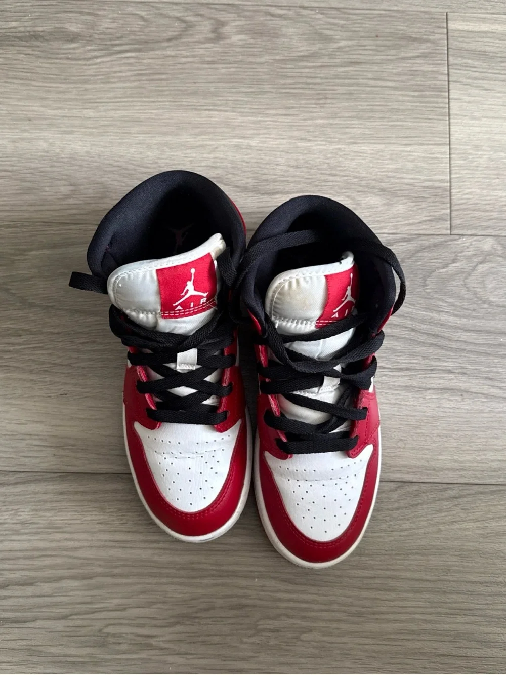 Nike Kids Red White Black High-Top Sneakers – Icon Swoosh