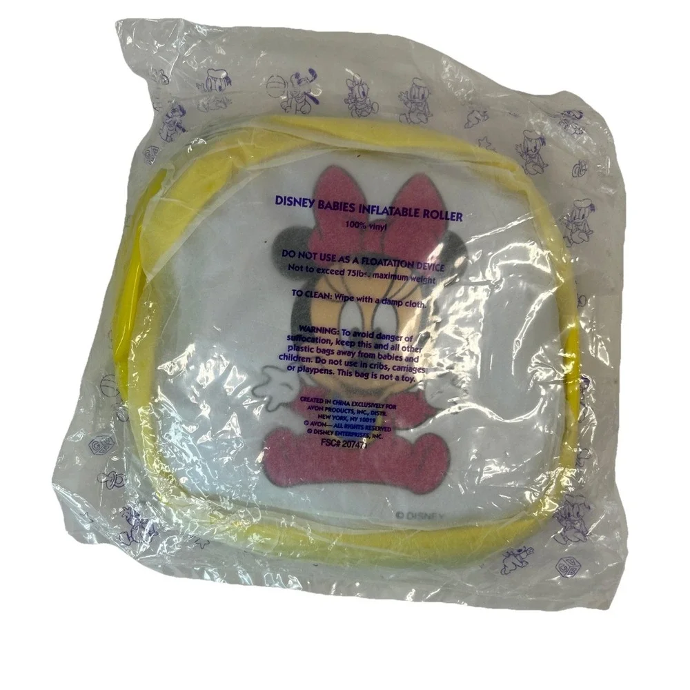 Disney Babies Inflatable Roller Toy Avon Vintage New Sealed Early Development
