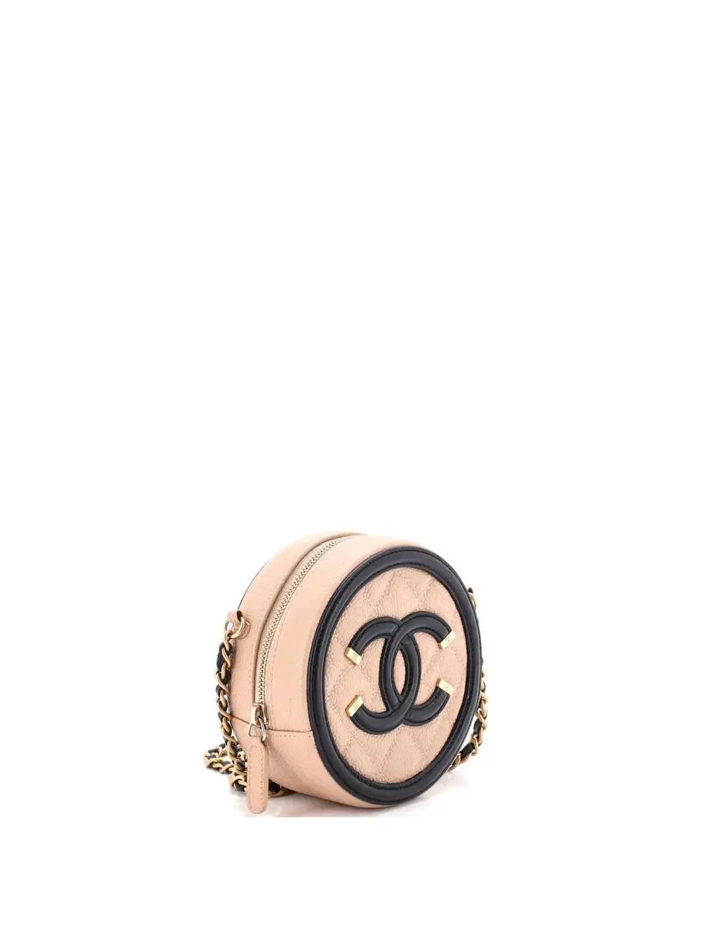 Chanel Filigree Round Clutch With Chain #295042C24B