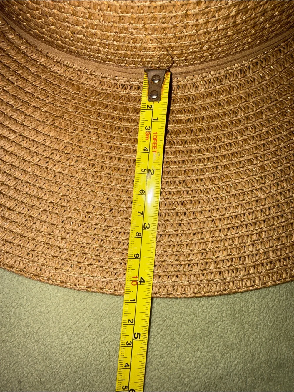 House of Harlow 1960 Tan Braided Wide Brim Sun Hat
