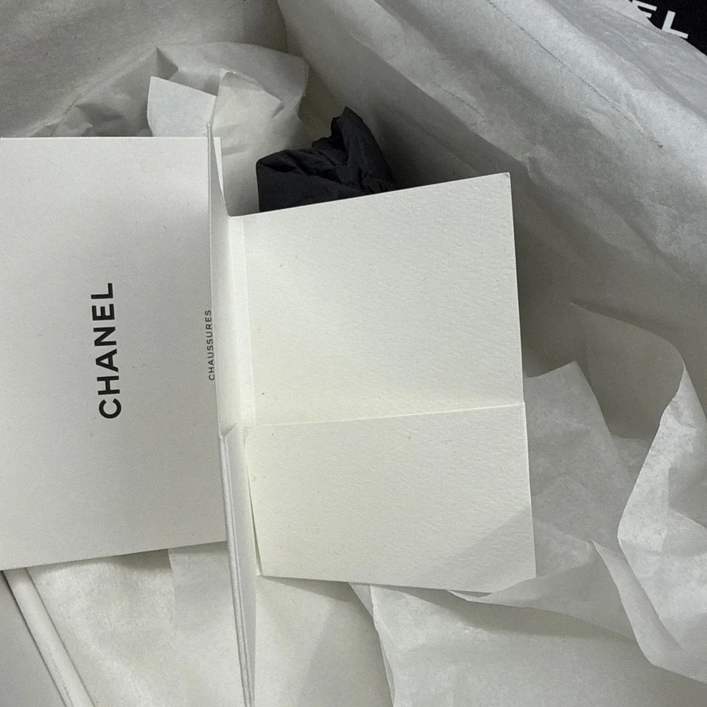 Chanel Authentic Empty Black Shoes Box  And 2 Bag Gift Box 12