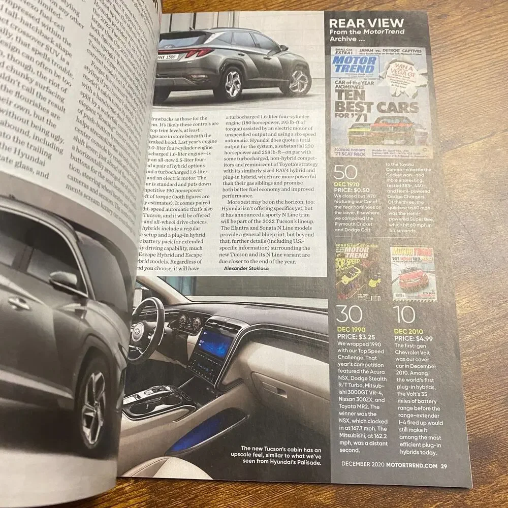 Motor Trend year trend 2020
