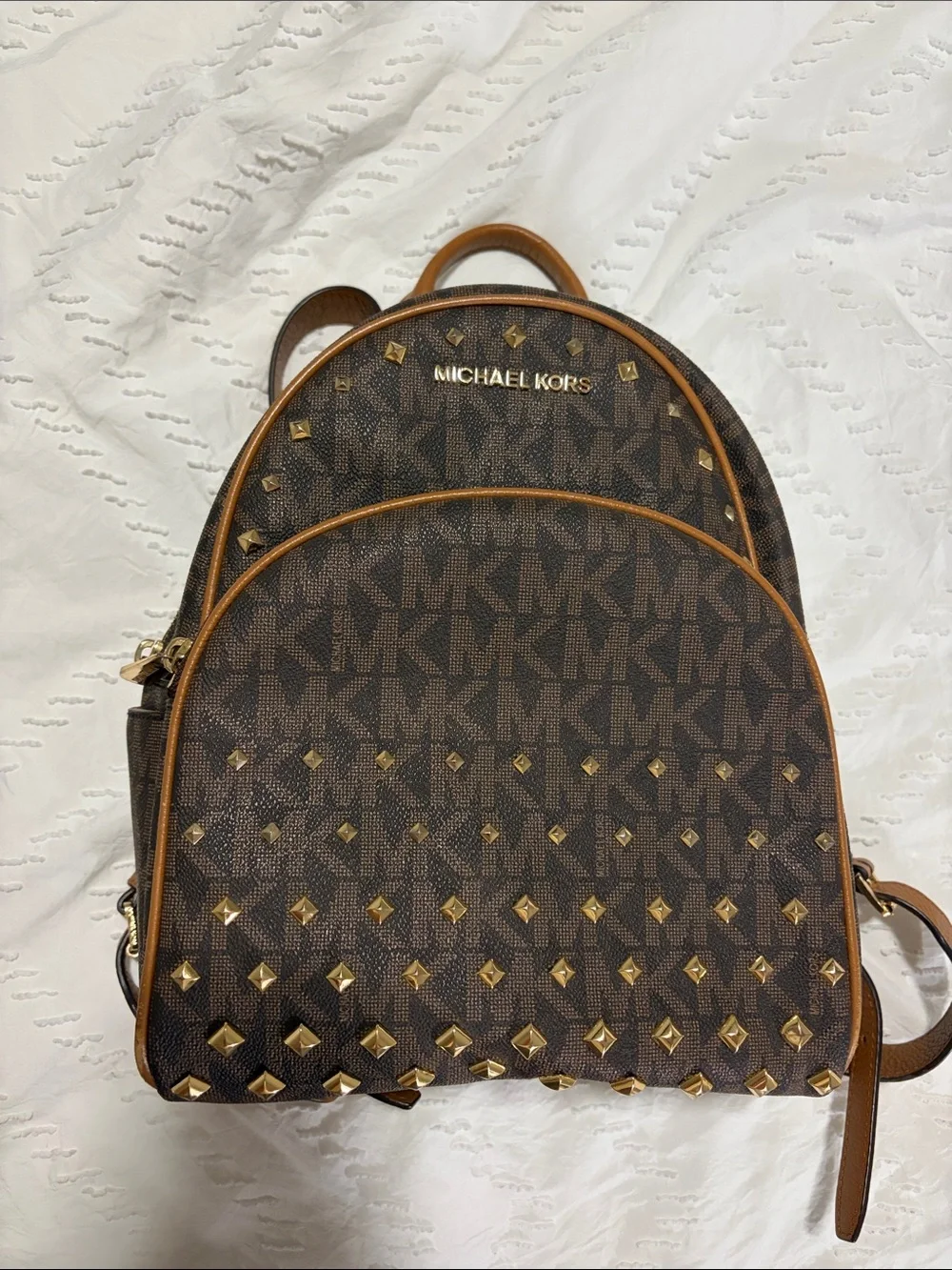 Michael Kors Vintage Abbey Studded Backpack