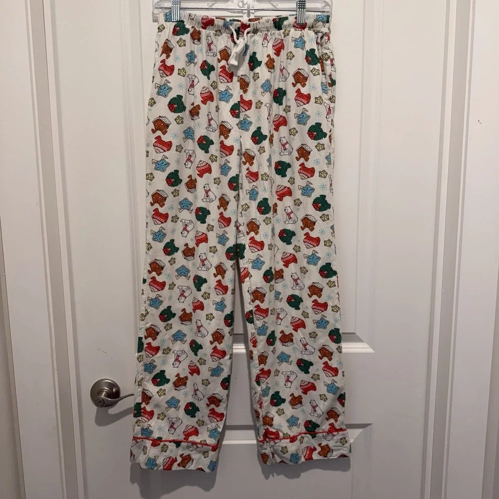 Wondershop Women's S 2-pc Set Pajama Set Pant Star Cocoa Bear Wreath‎ Winter