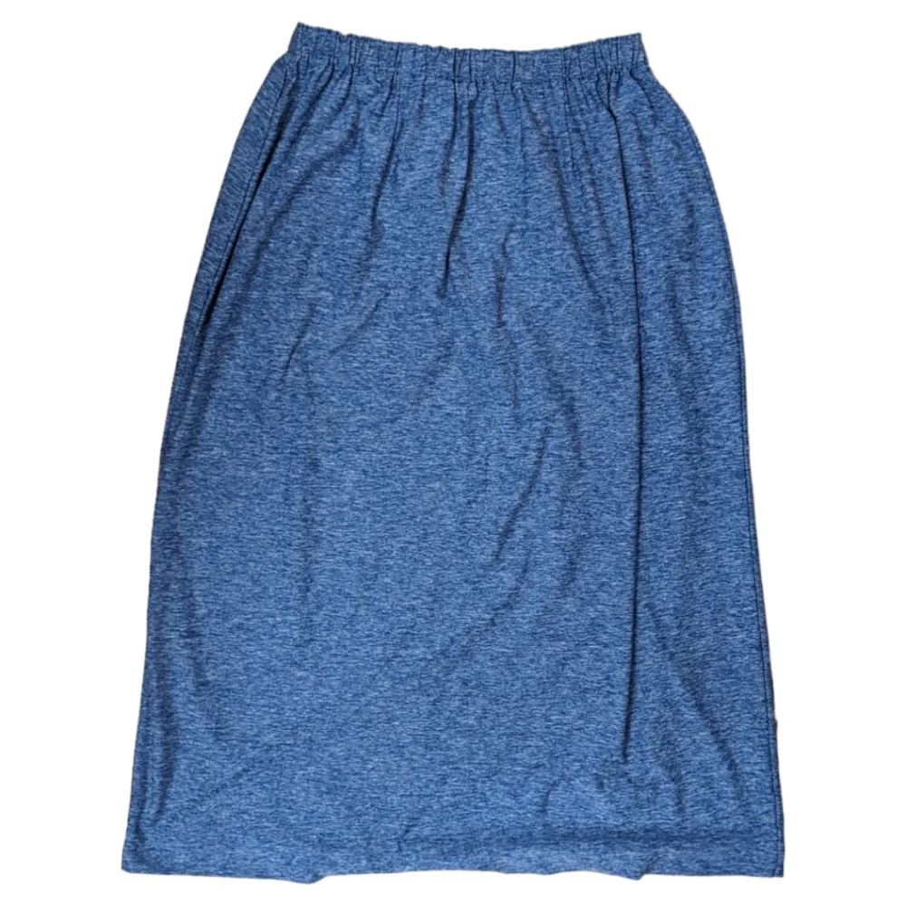 Handmade Cobalt blue elastic‎ waist maxi skirt