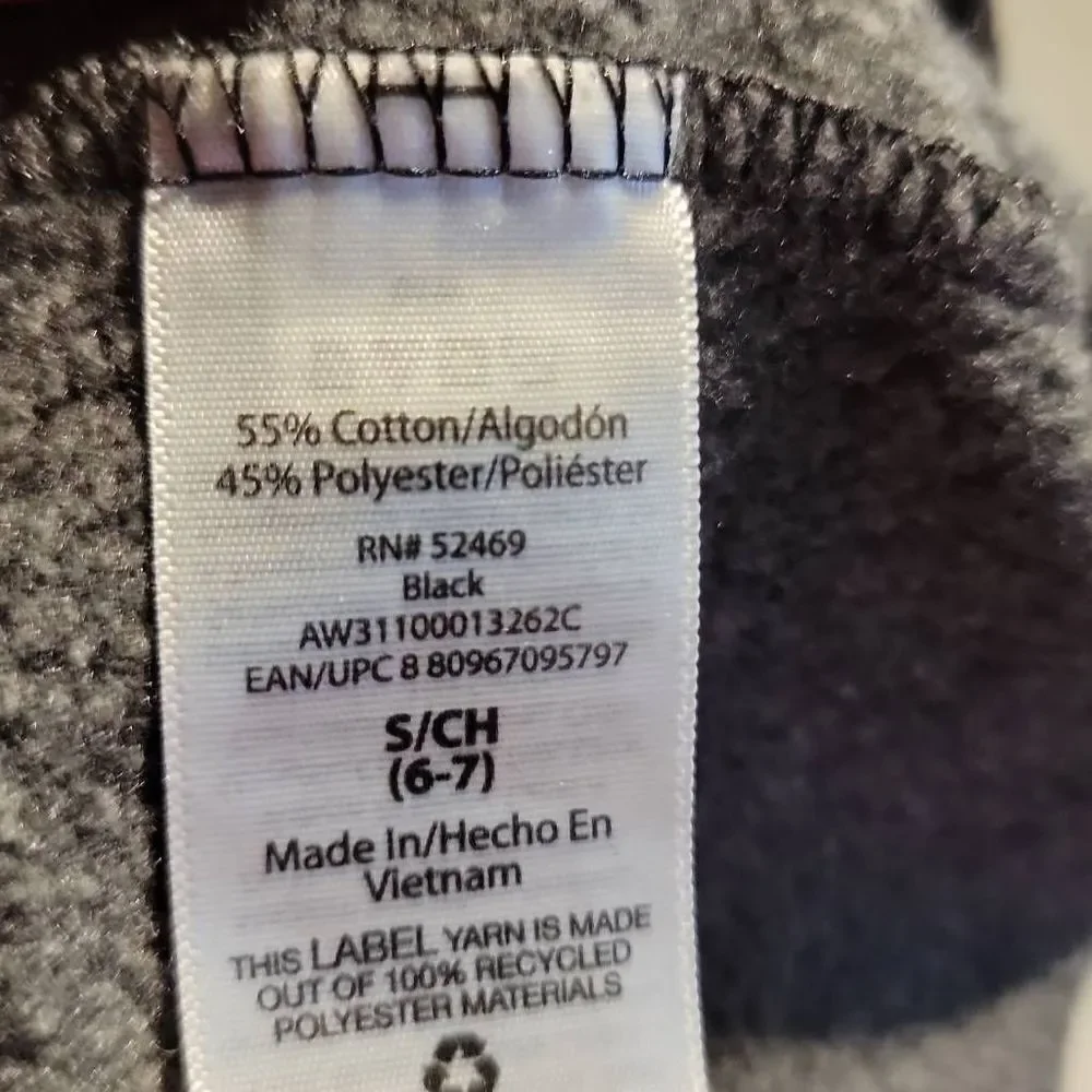 Athletic Works Boys Long Sleeve Two Tone Grey Sweater Small 6/7